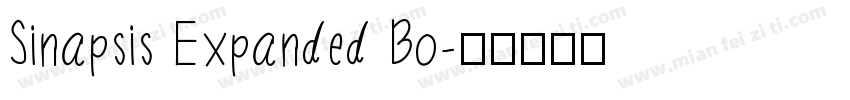 Sinapsis Expanded Bo字体转换